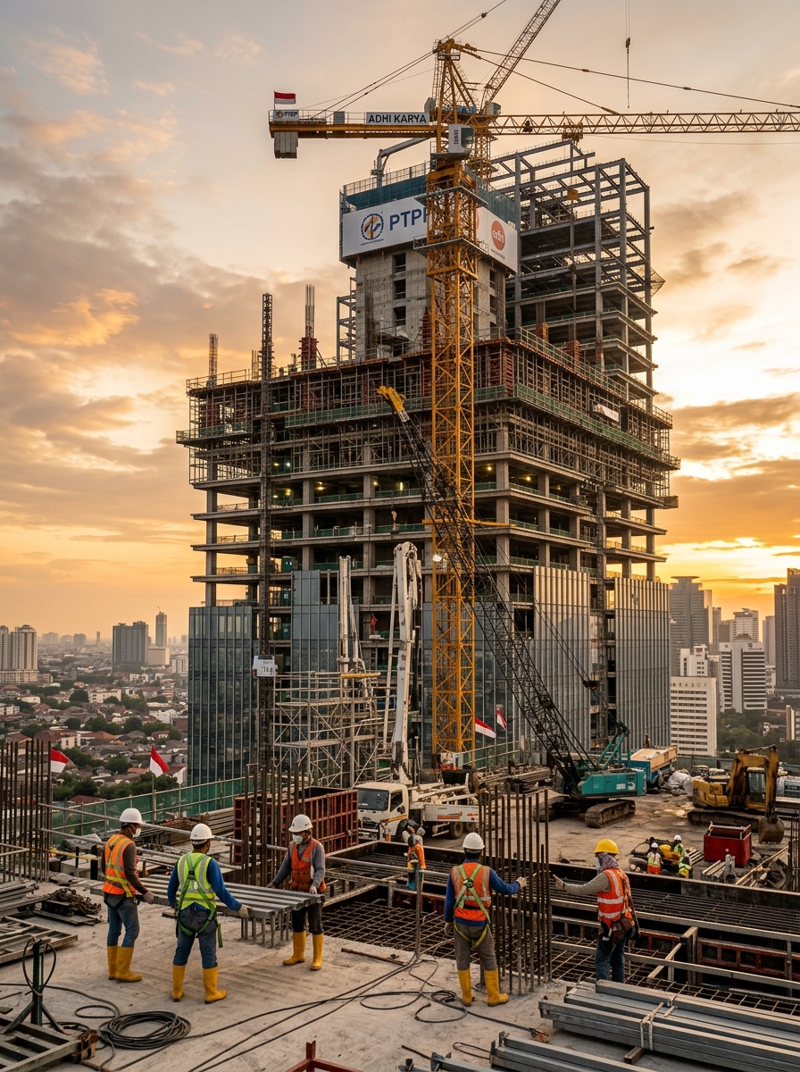 Construction and engineering projects representing CV. Adib Karya's professional services